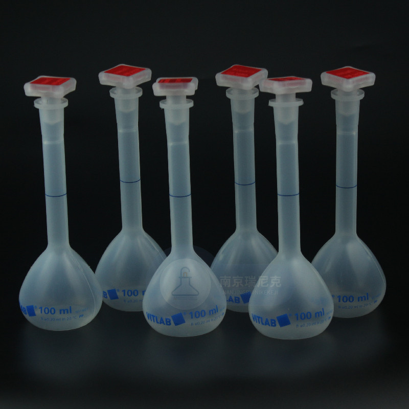 WITLAB容量瓶B級(jí)定容塑料PP容量瓶100ml進(jìn)口原裝