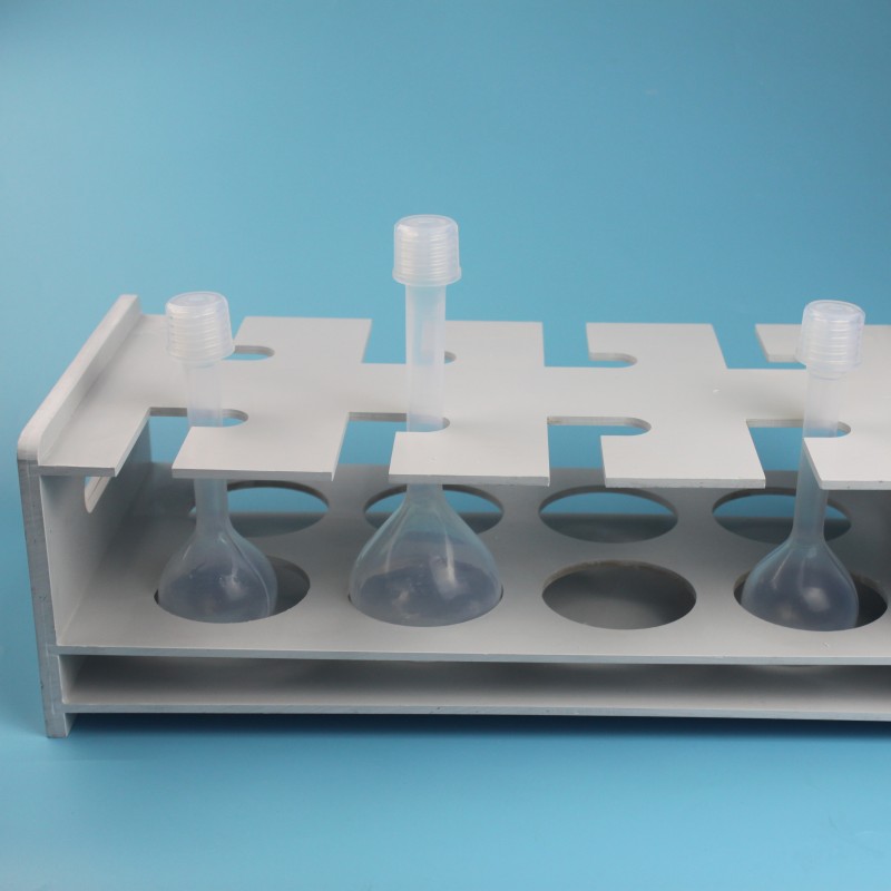 塑料消解管架子PVFE試管架微波管置物架24孔可定制